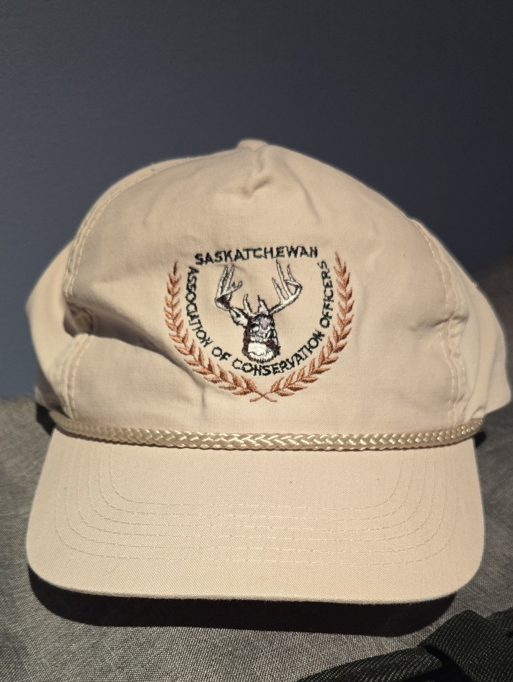 Saskatchewan Conservation Officers Embroidered Deer Cap - Beige